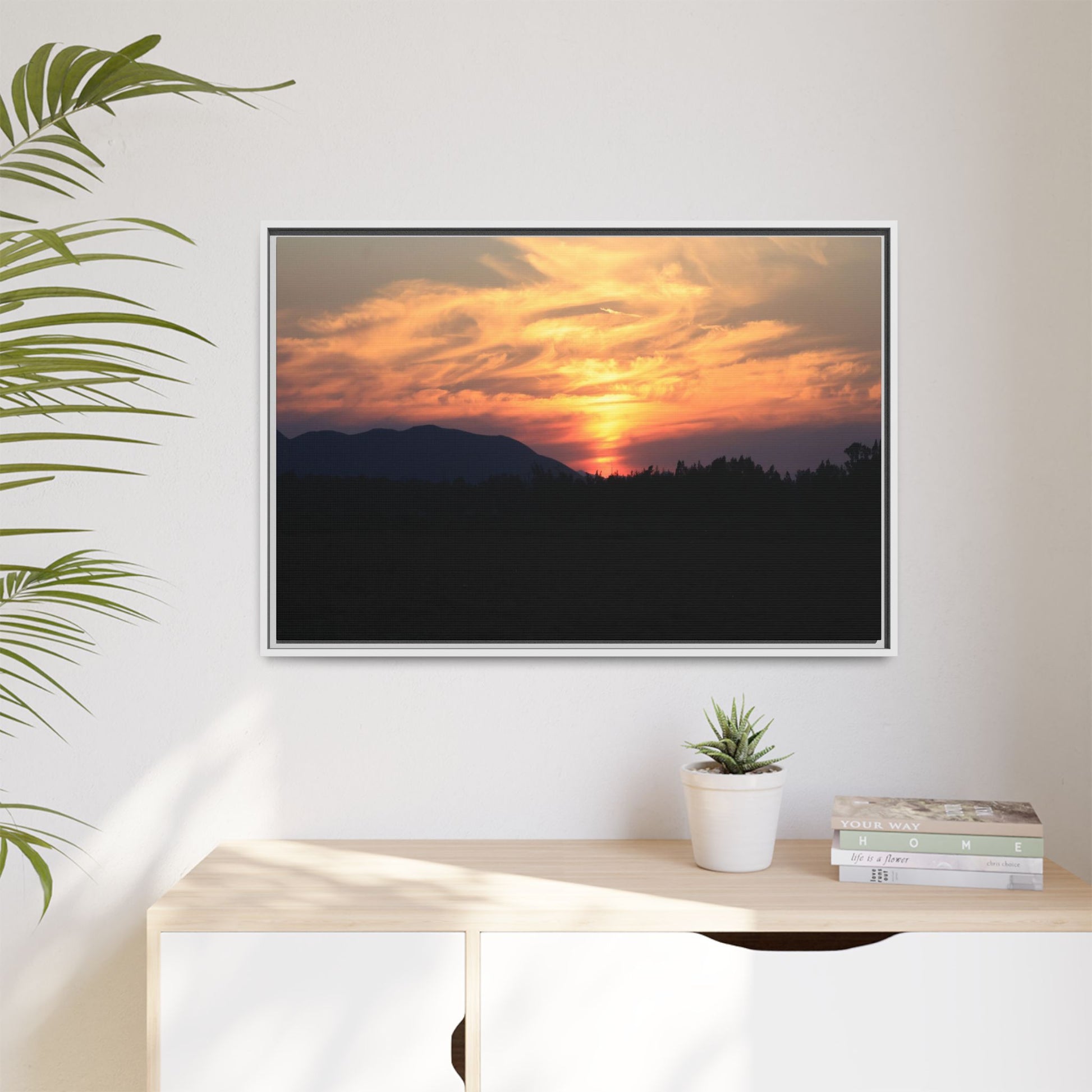 Gilded Horizon - Unique Stretched Canvas Wall Art - Art By Earth
