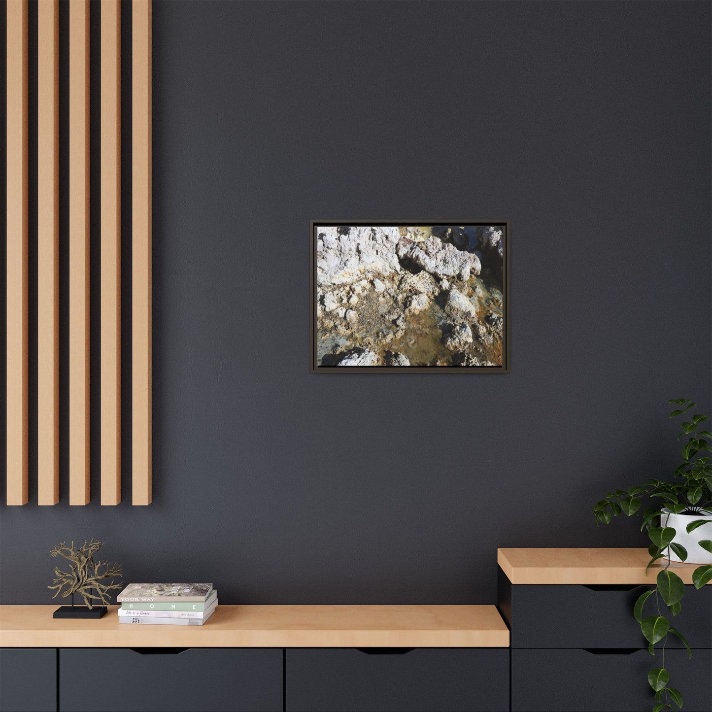Strata of Silence - Unique Stretched Canvas Wall Art