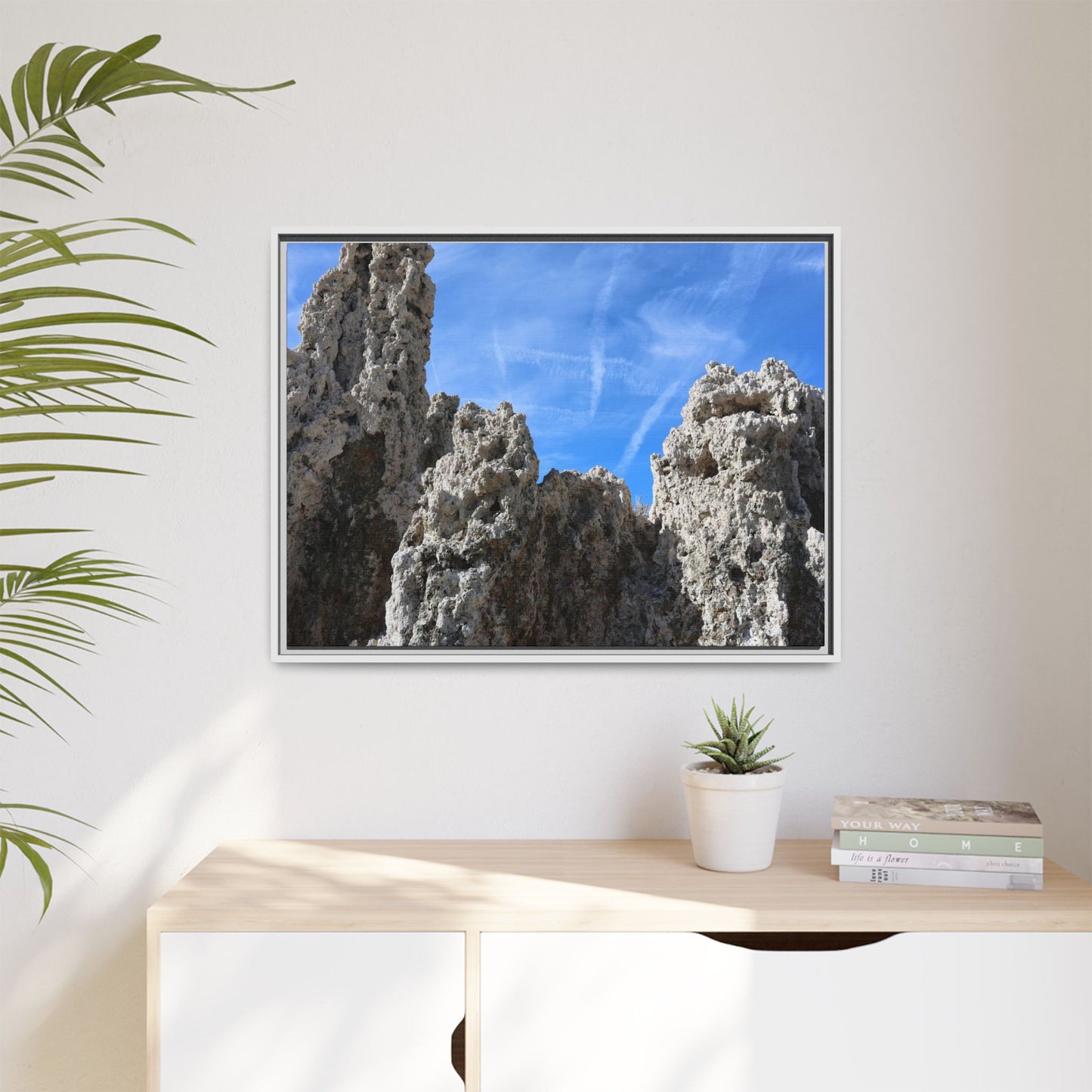 Weathered Sentinels - Unique Stretched Canvas Wall Art