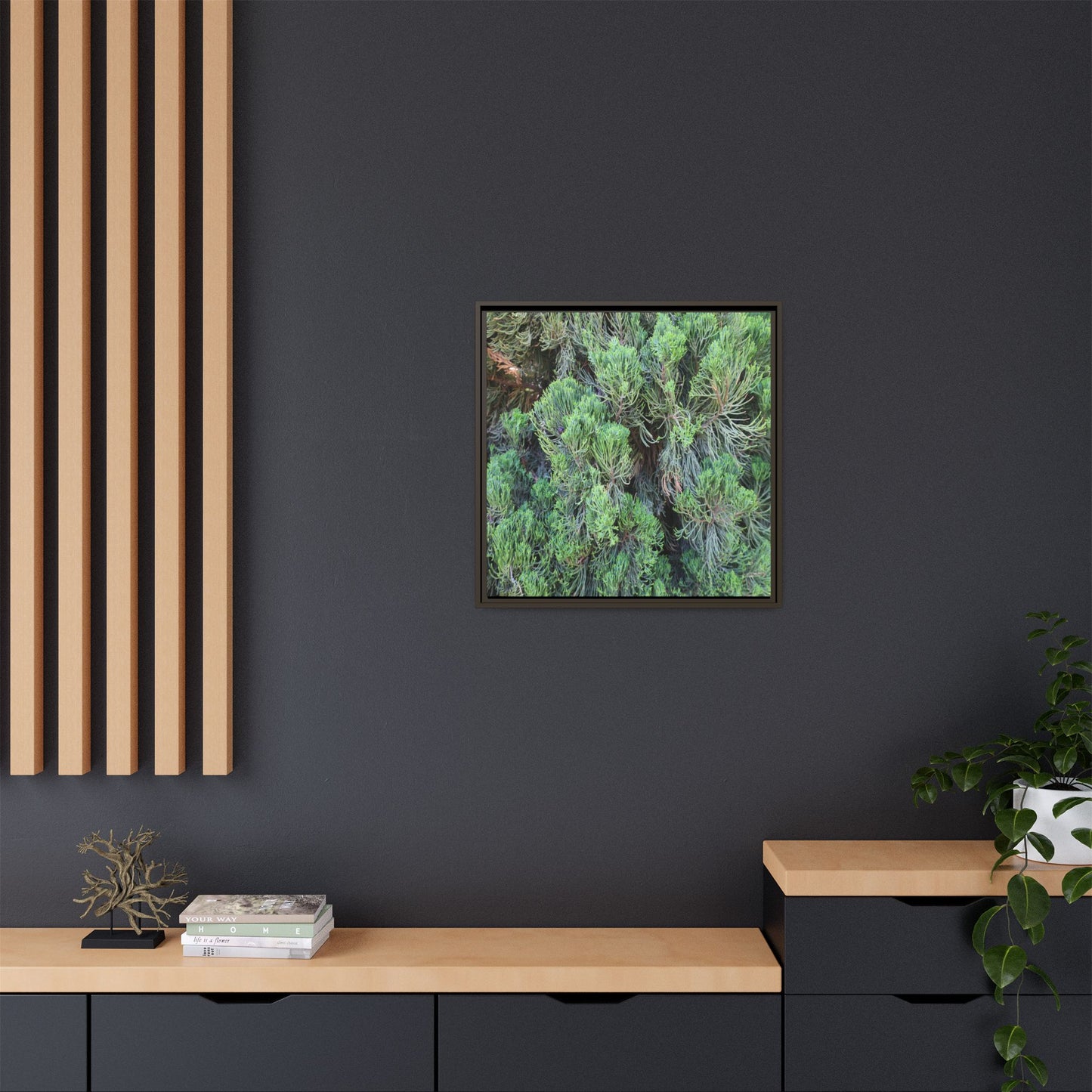 Verdant Whispers - Unique Stretched Canvas Wall Art - Art By Earth