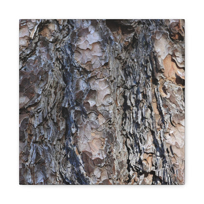 Bark's Rugged Symphony - Unique Frameless Canvas Wall Art - Art By Earth