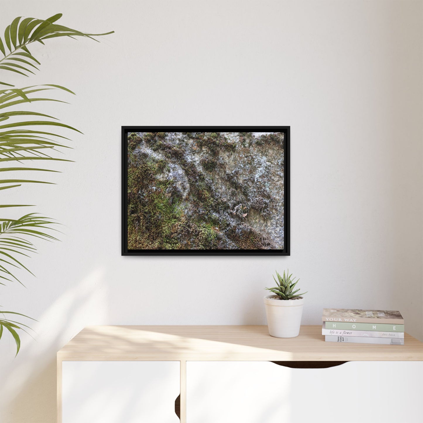 Mossy Whispers - Unique Stretched Canvas Wall Art - Art By Earth