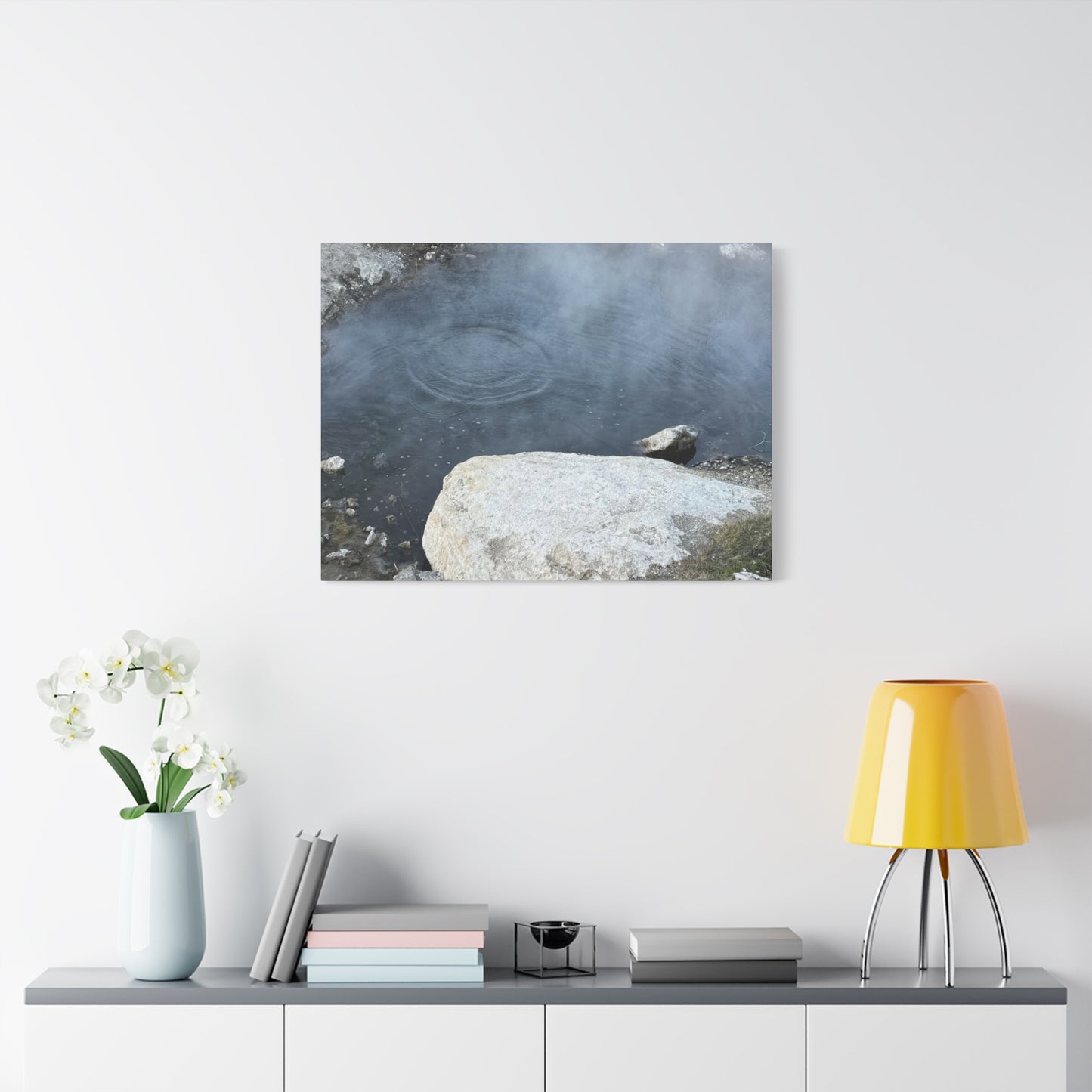 Echoes of Stone and Mist - Unique Frameless Canvas Wall Art