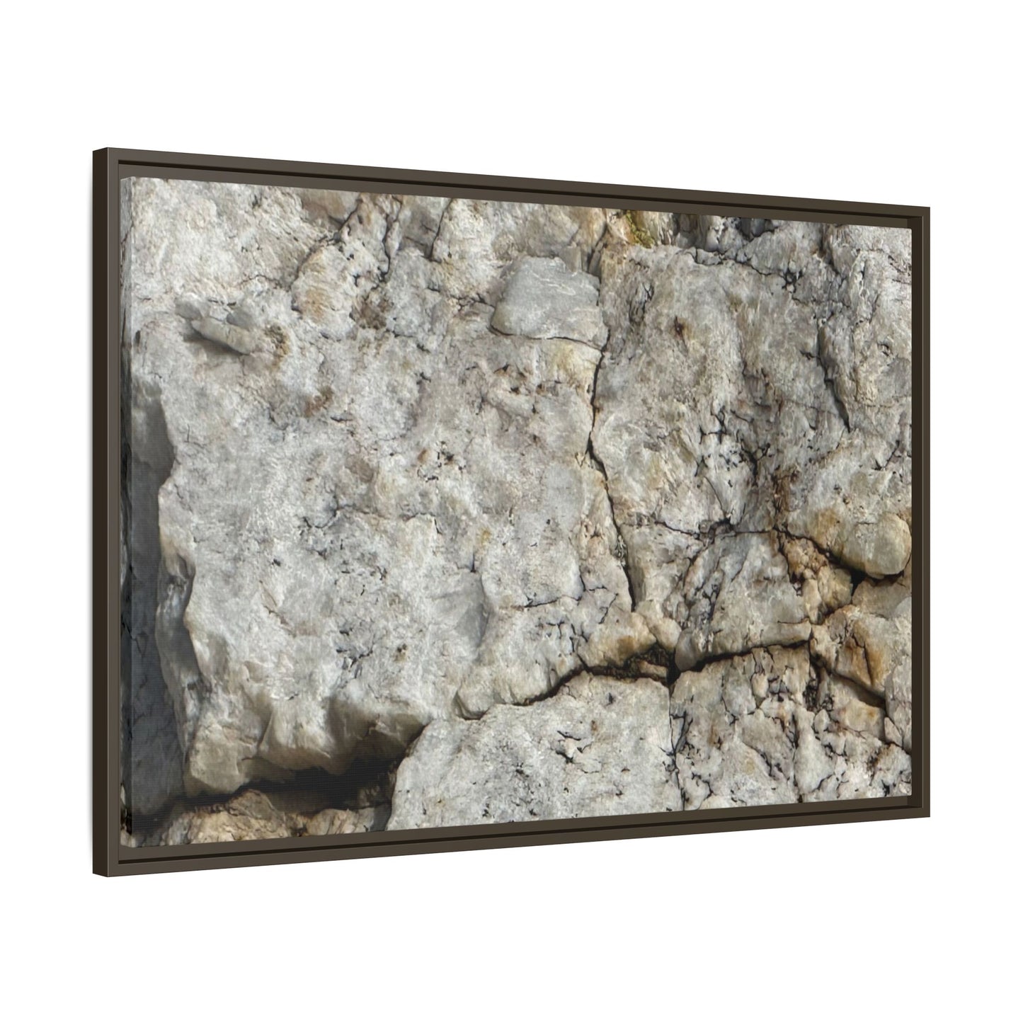 Weathered Limestone Formation - Unique Stretched Canvas Wall Art - Art By Earth
