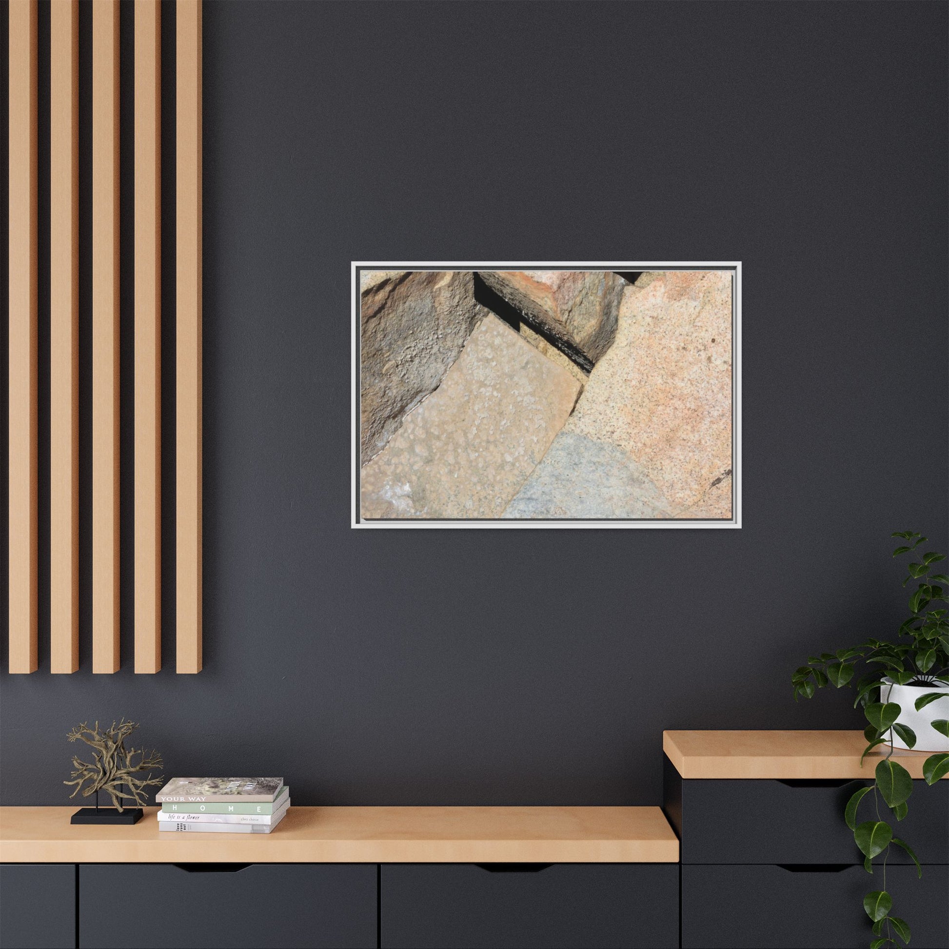 Rock Fragment - Unique Stretched Canvas Wall Art - Art By Earth