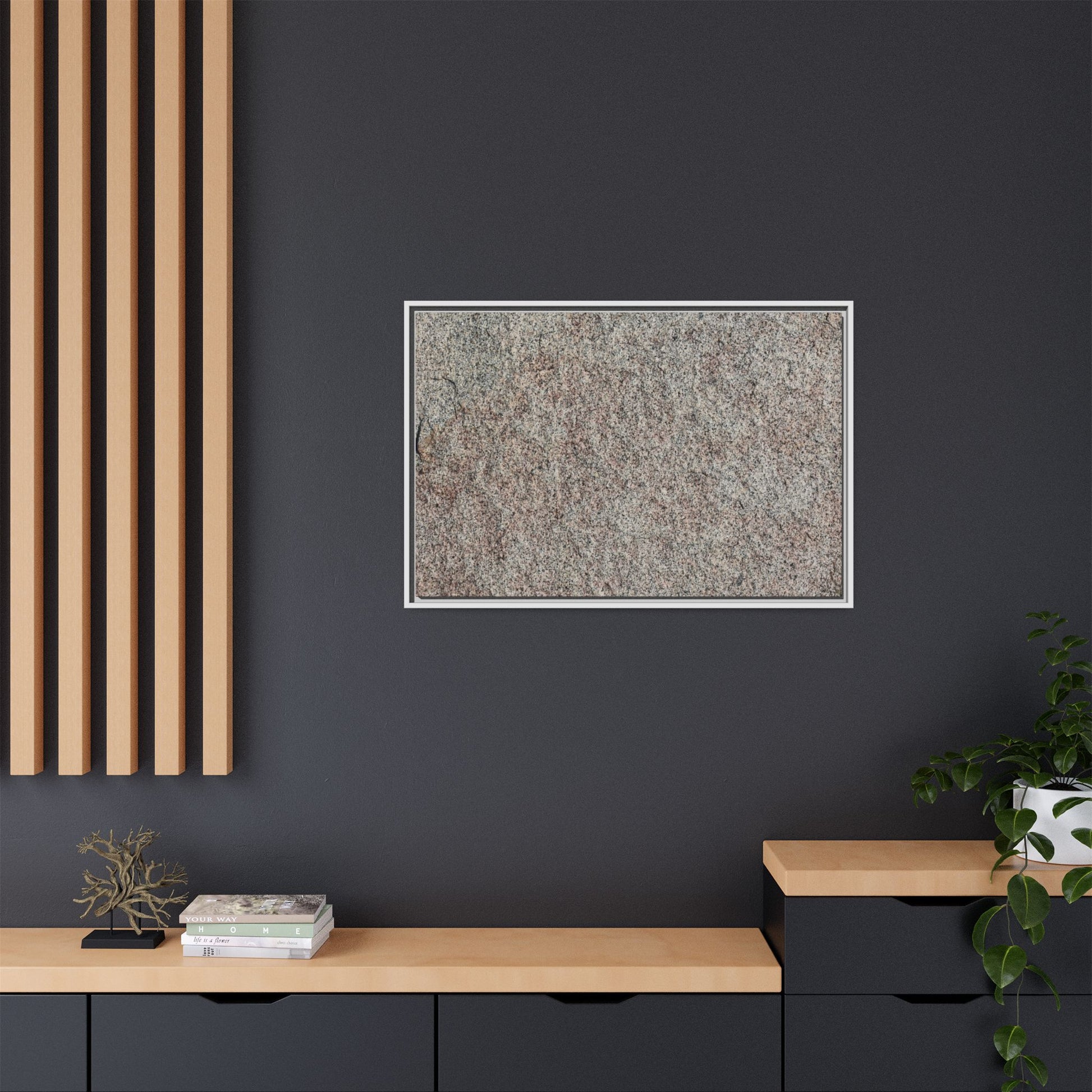 Granular Whispers - Unique Stretched Canvas Wall Art - Art By Earth