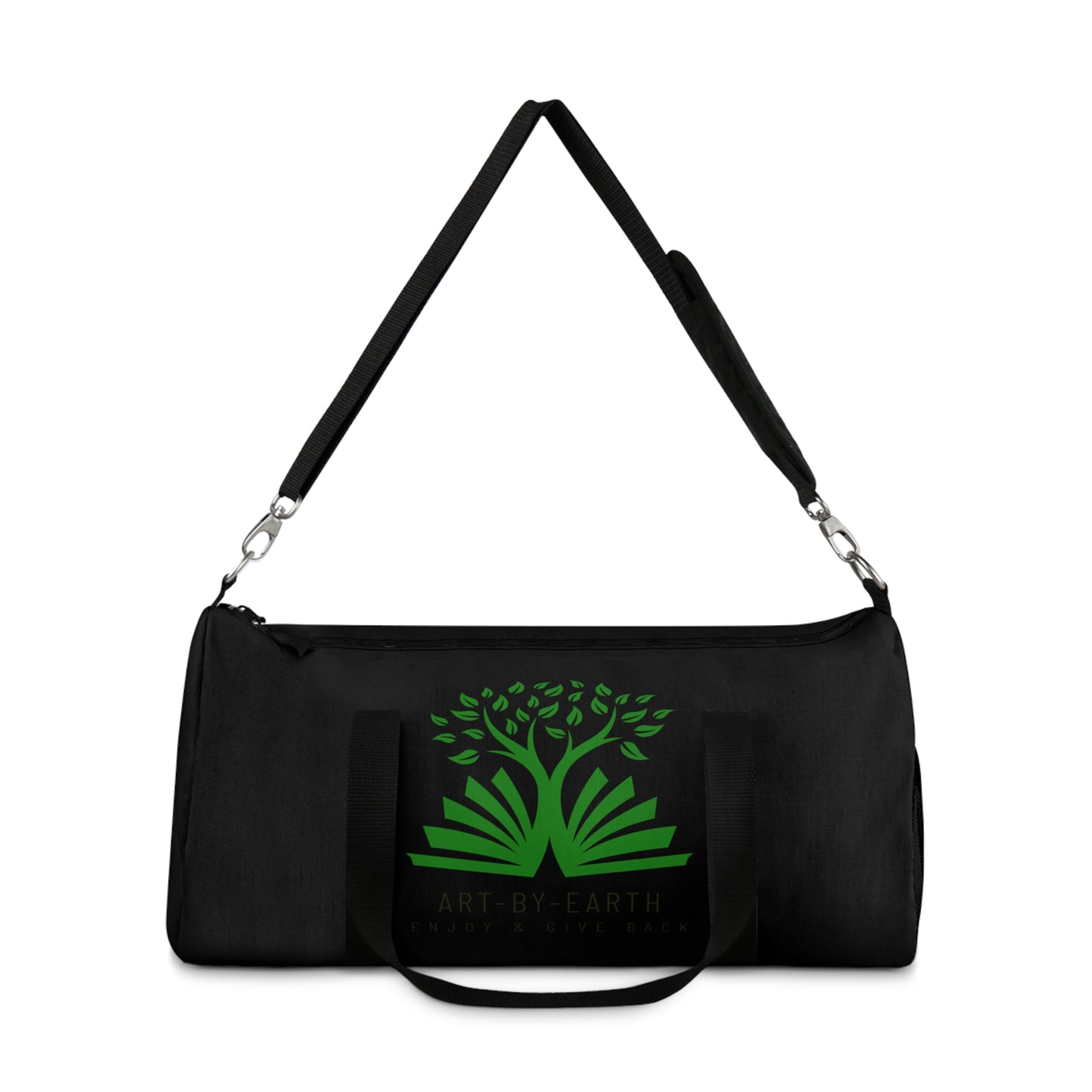 Black - ART BY EARTH DUFFEL BAG