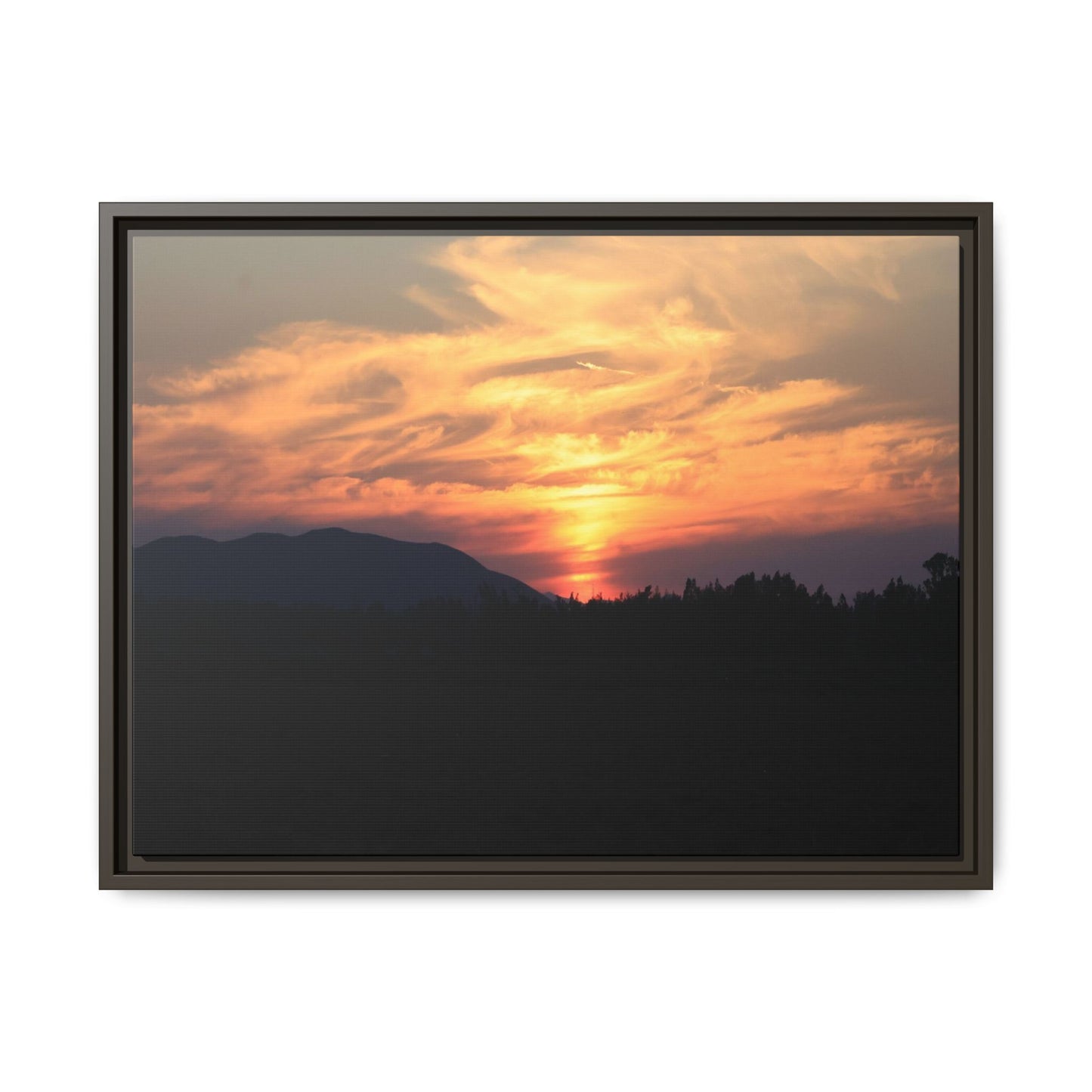 Gilded Horizon - Unique Stretched Canvas Wall Art - Art By Earth