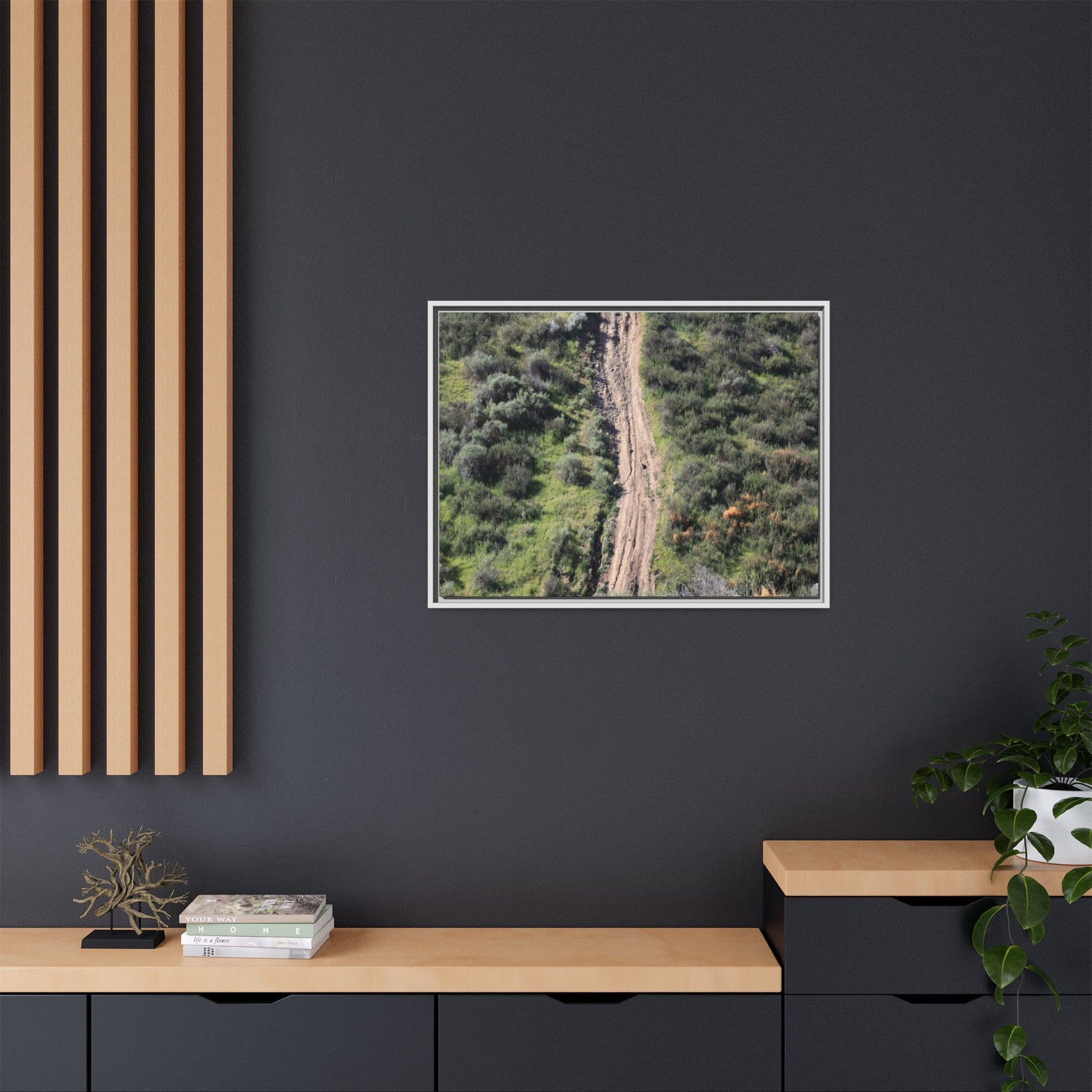 Desert Path Through Sage - Unique Stretched Canvas Wall Art - Art By Earth