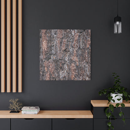 Textured Whispers of an Ancient Tree - Unique Frameless Canvas Wall Art