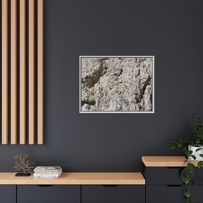 Weathered Stone Whispers - Unique Stretched Canvas Wall Art