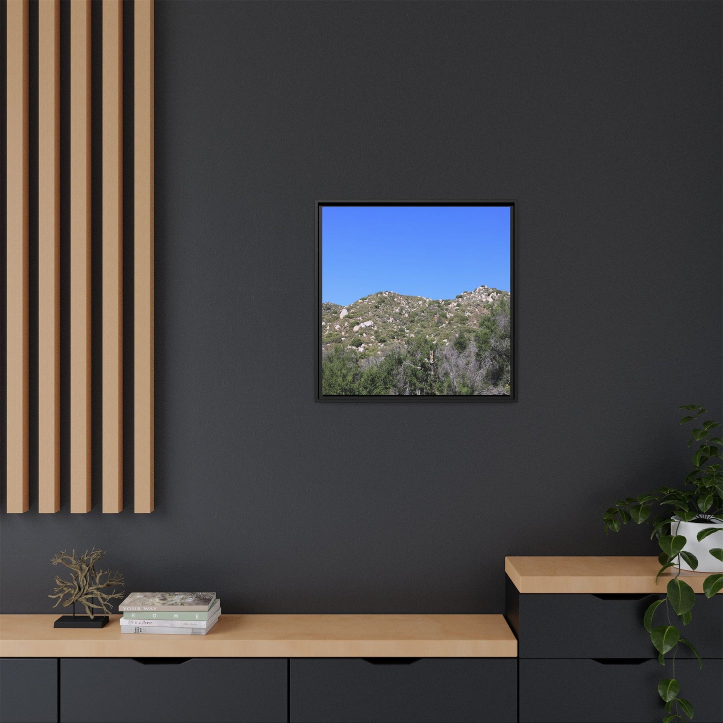 Sparse Vegetation - Unique Stretched Canvas Wall Art