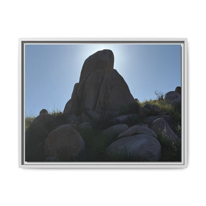 Boulder Silhouette - Unique Stretched Canvas Wall Art - Art By Earth