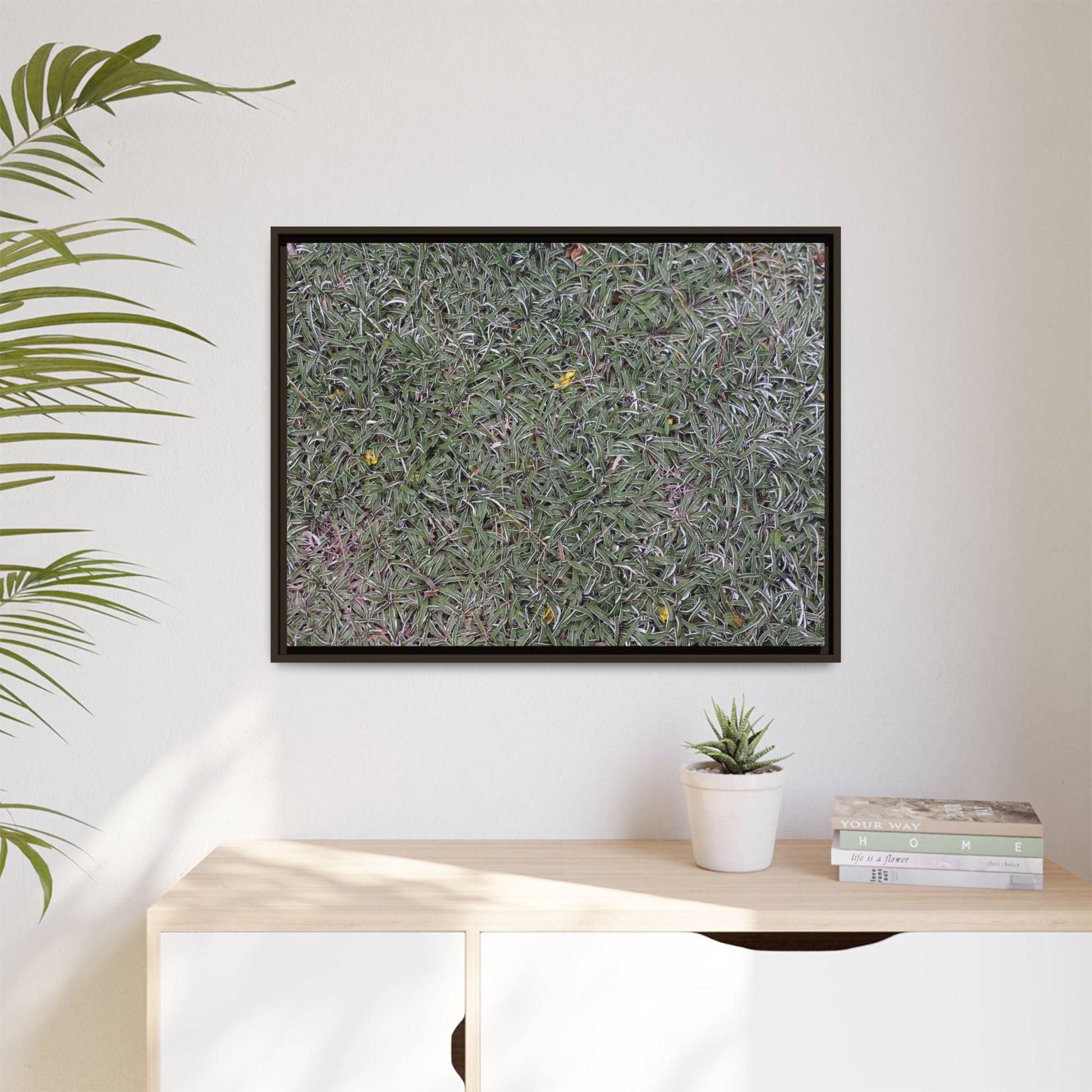 Grassy Texture - Unique Stretched Canvas Wall Art - Art By Earth