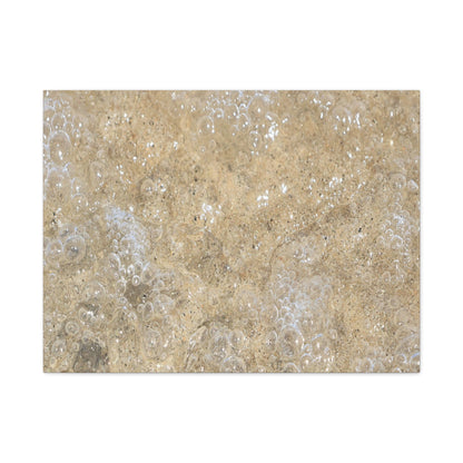 Bubbles in Sand - Unique Frameless Canvas Wall Art - Art By Earth