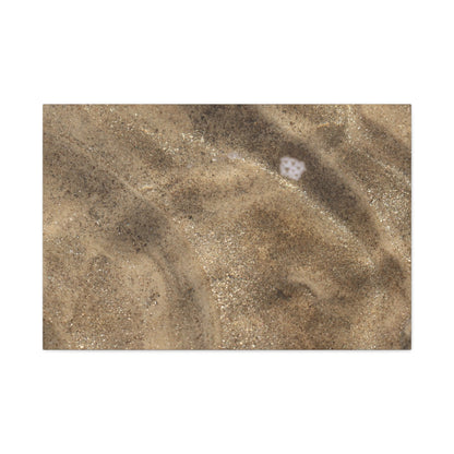 Sandy Shore Impressions - Unique Frameless Canvas Wall Art - Art By Earth