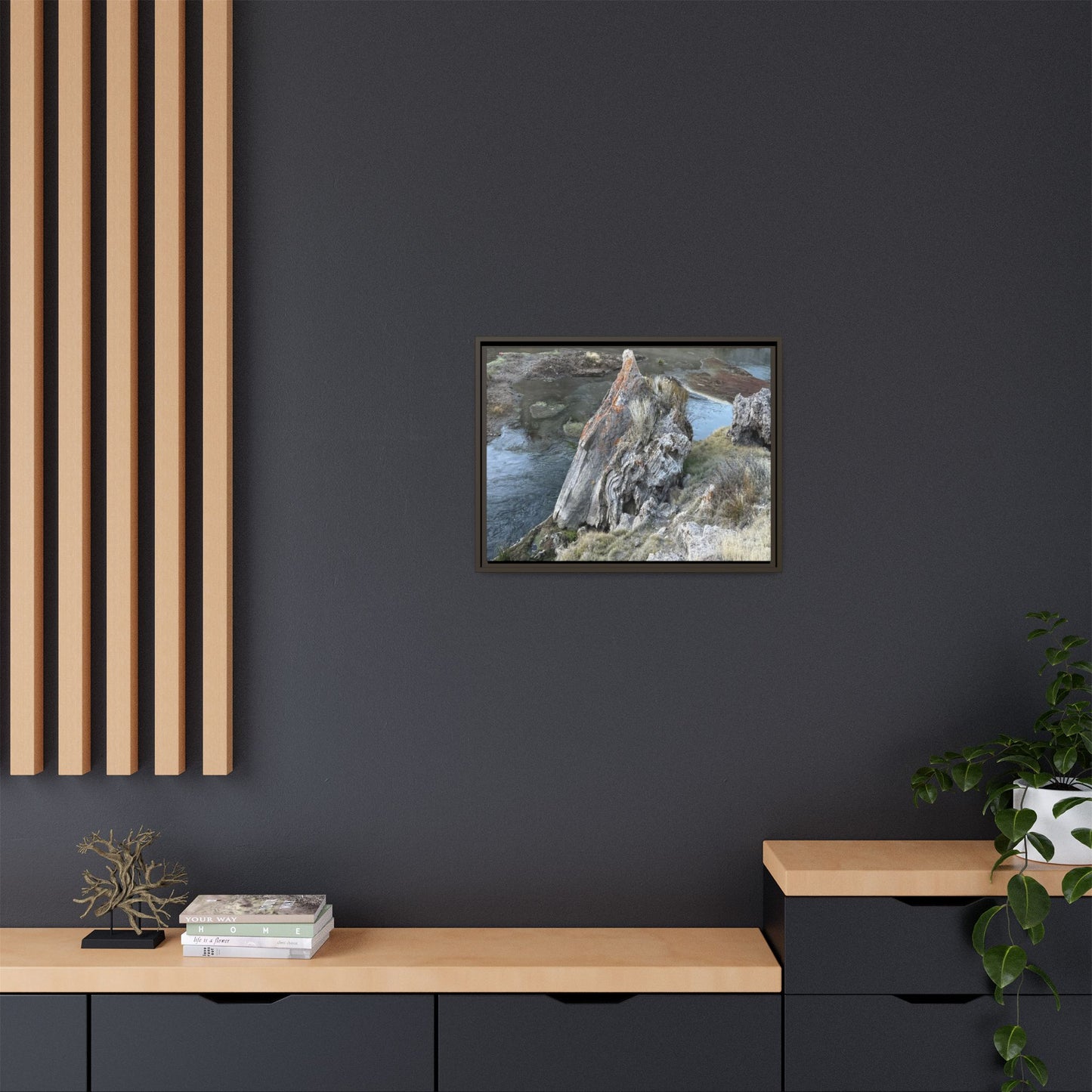 Carved by Water - Unique Stretched Canvas Wall Art