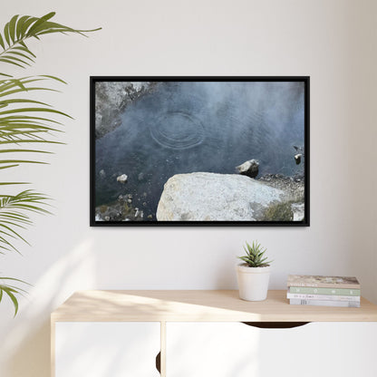 Ripples of Silence - Unique Stretched Canvas Wall Art