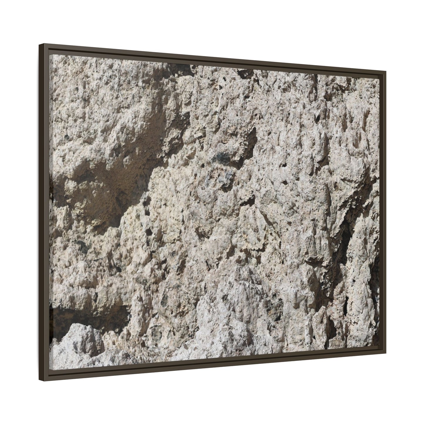 Weathered Stone Whispers - Unique Stretched Canvas Wall Art