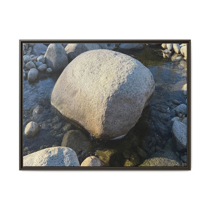 Rocky Riverbed - Unique Stretched Canvas Wall Art - Art By Earth