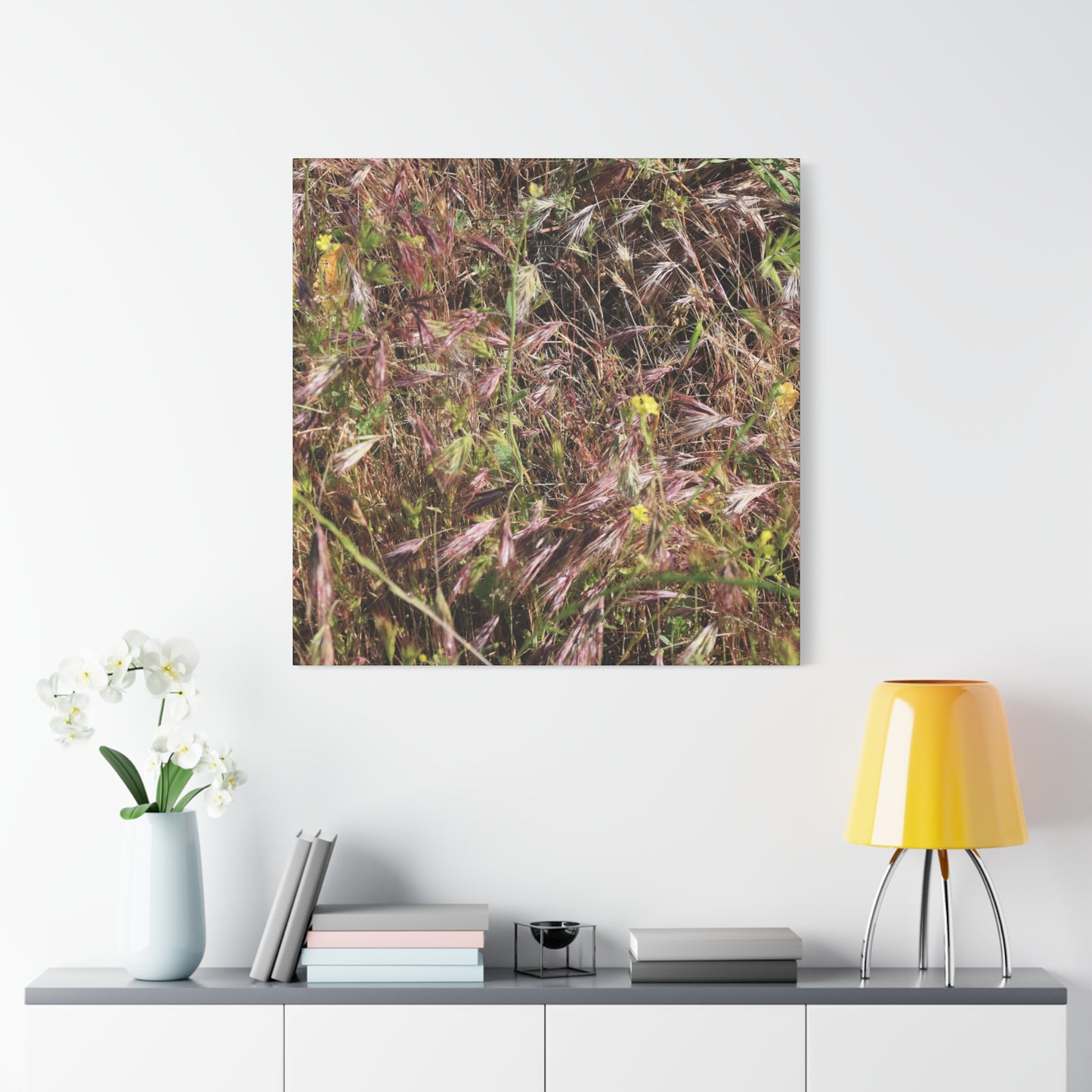 Autumn Wildflower Meadow in Transition - Unique Frameless Canvas Wall Art - Art By Earth