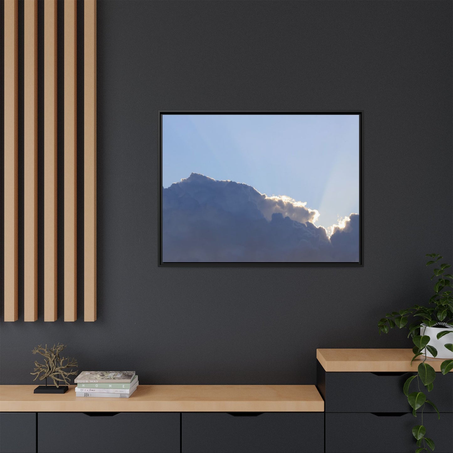 Cloud Divide - Unique Stretched Canvas Wall Art - Art By Earth