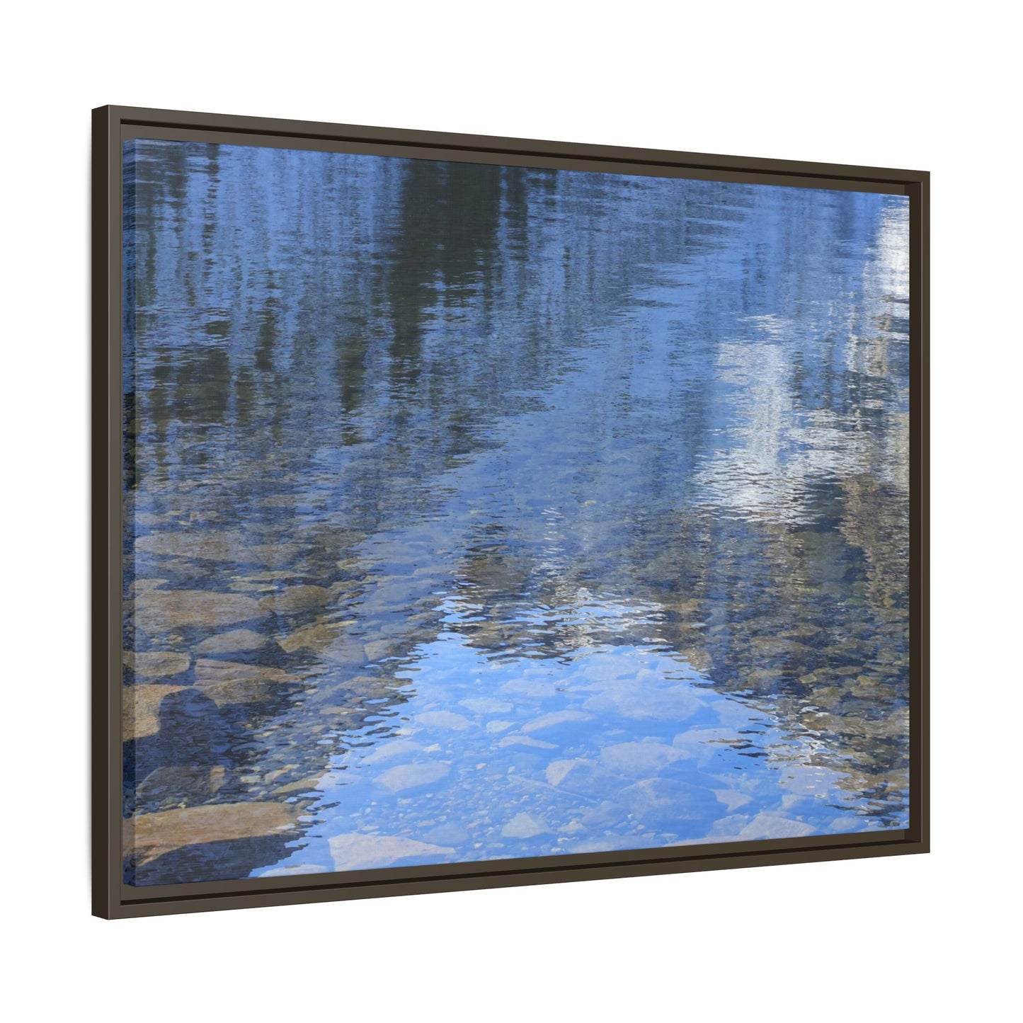 Reflected Stones - Unique Stretched Canvas Wall Art
