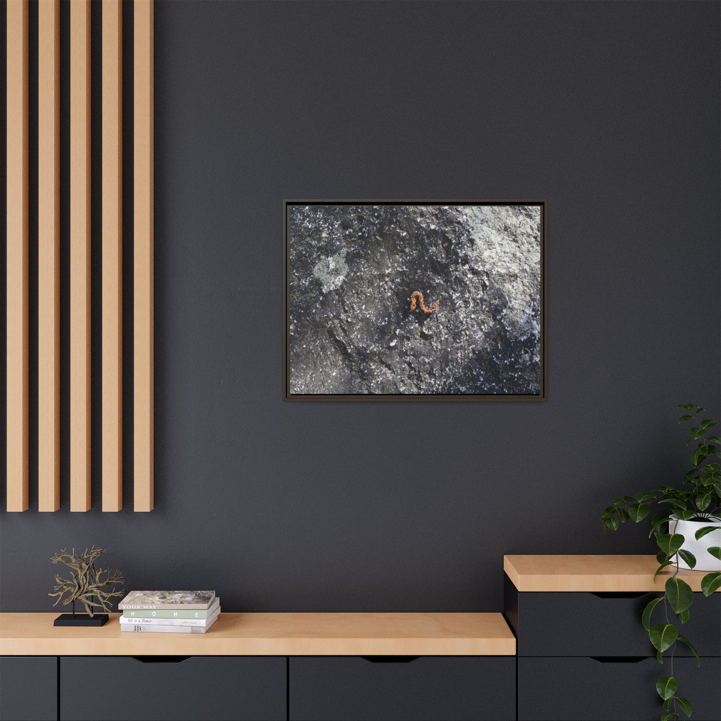 Volcanic Ash and Copper - Unique Stretched Canvas Wall Art - Art By Earth