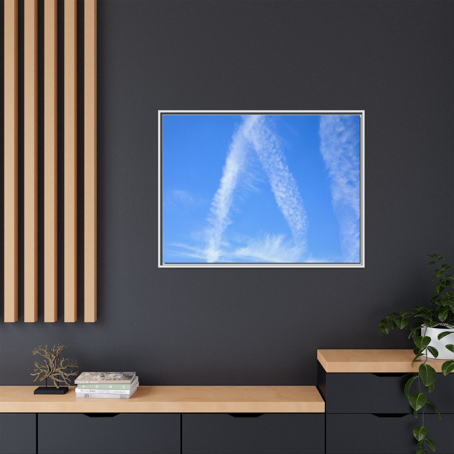 Skyward Whispers - Unique Stretched Canvas Wall Art - Art By Earth
