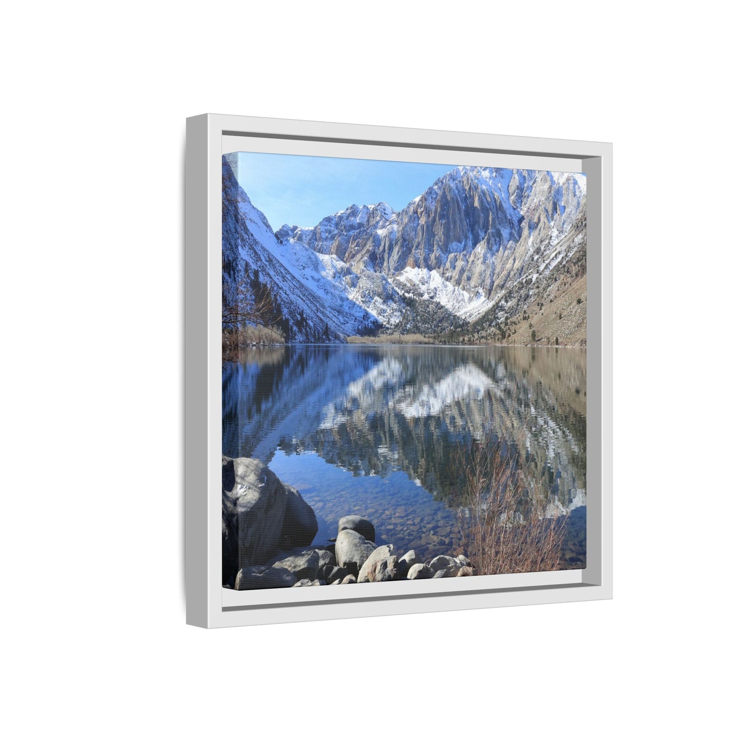 Reflections of Stillness - Unique Stretched Canvas Wall Art