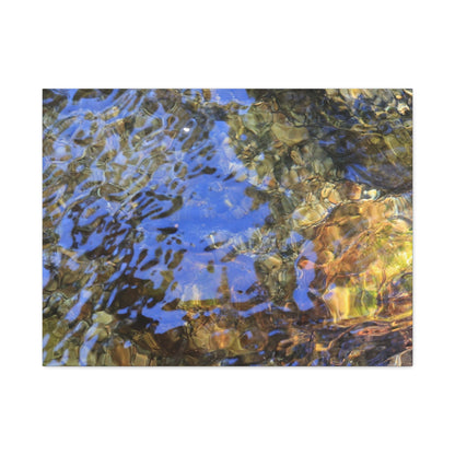 Water's Whisper - Unique Frameless Canvas Wall Art - Art By Earth