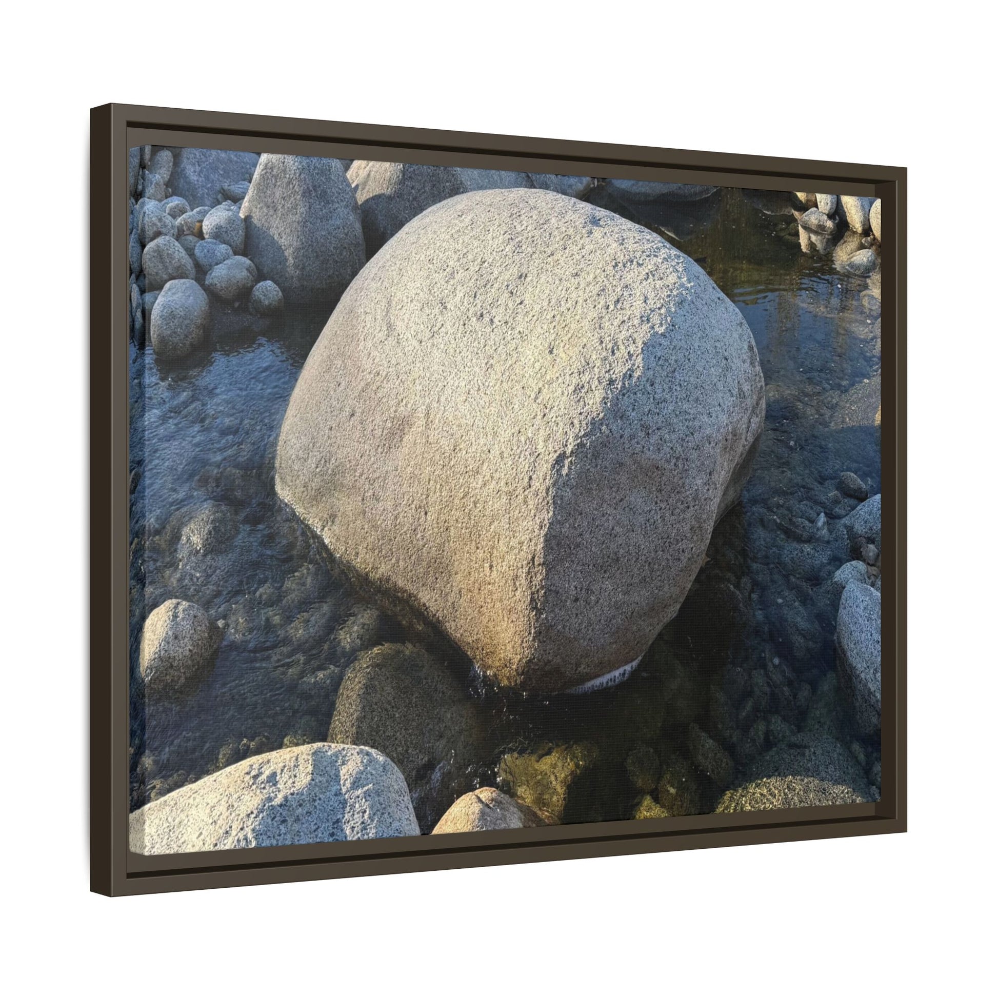 Rocky Riverbed - Unique Stretched Canvas Wall Art - Art By Earth