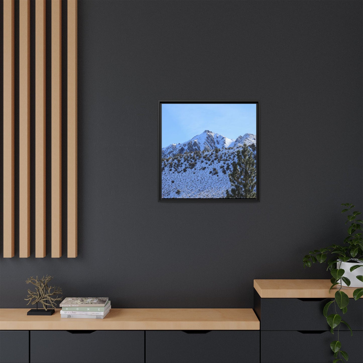 Snow's Embrace - Unique Stretched Canvas Wall Art