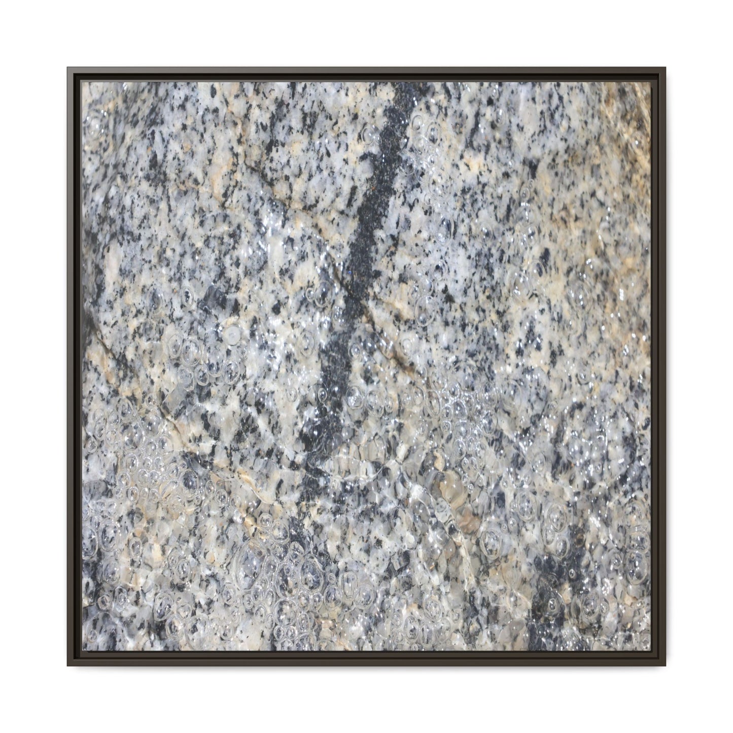 Granite Bubbles - Unique Stretched Canvas Wall Art - Art By Earth