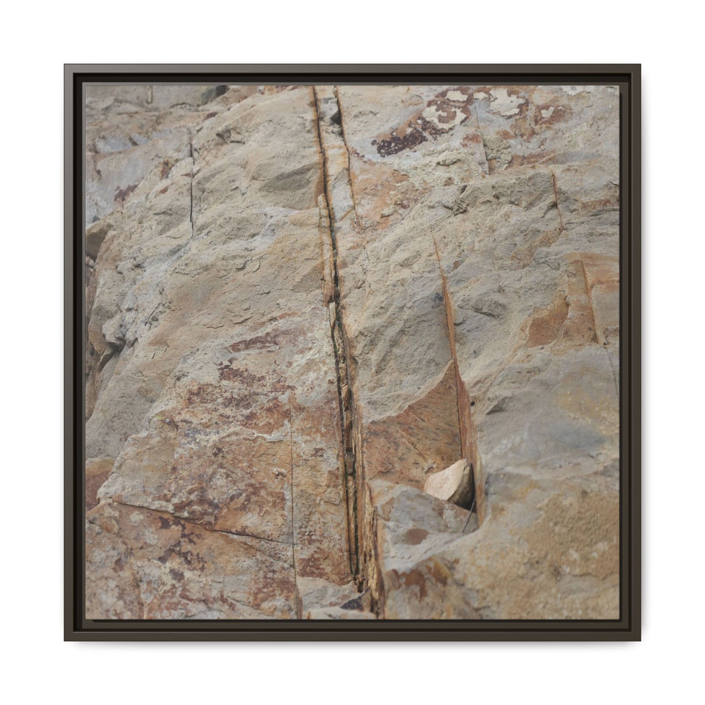 Sedimentary Symphony - Unique Stretched Canvas Wall Art - Art By Earth