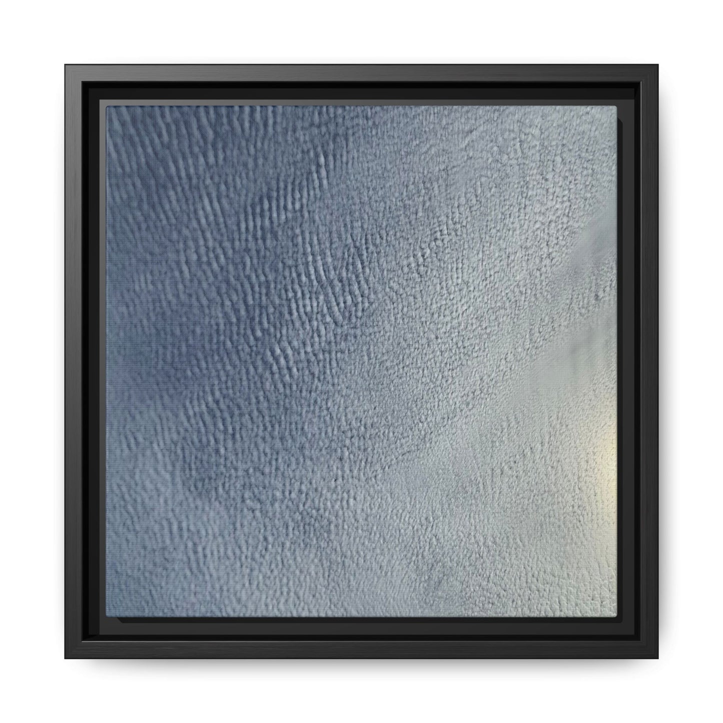 Undulating Whispers of Cerulean Stillness - Unique Stretched Canvas Wall Art - Art By Earth