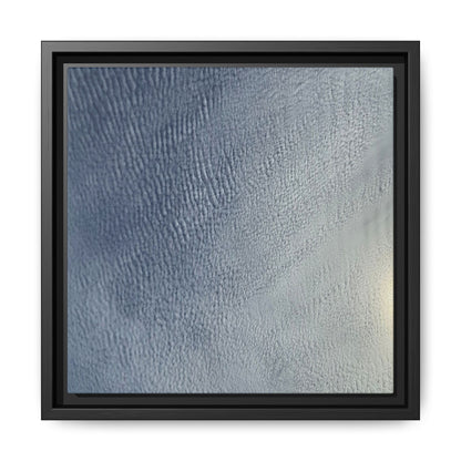 Undulating Whispers of Cerulean Stillness - Unique Stretched Canvas Wall Art - Art By Earth