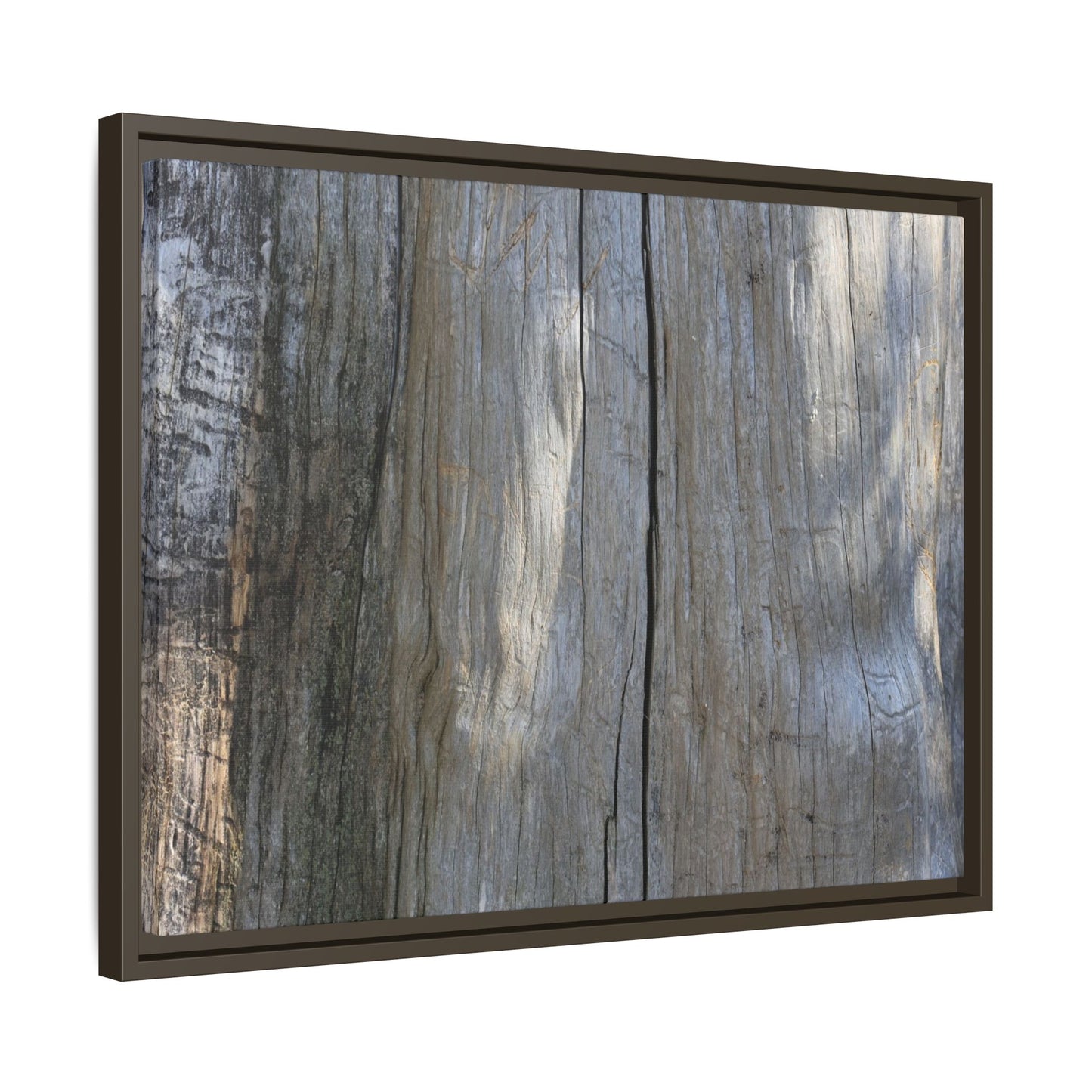 Weathered Wood Surface - Unique Stretched Canvas Wall Art