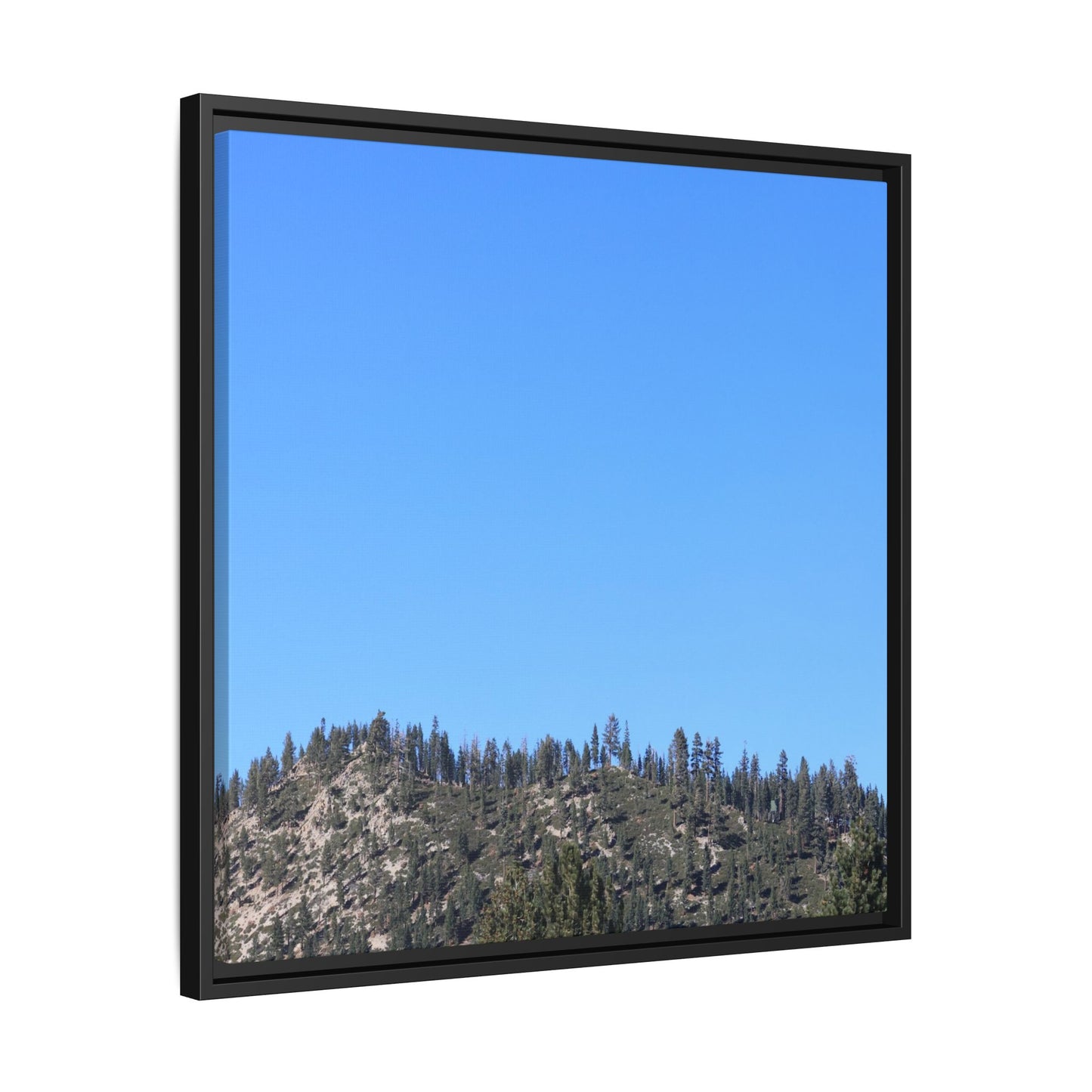 Blue Silence - Unique Stretched Canvas Wall Art