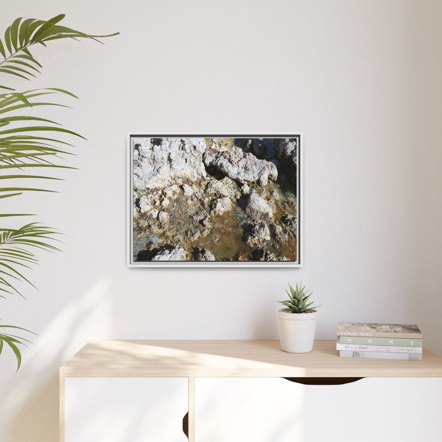 Strata of Silence - Unique Stretched Canvas Wall Art