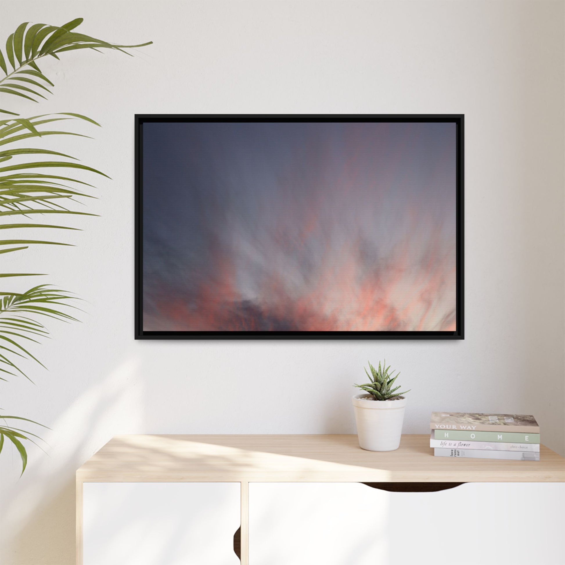 Celestial Blaze - Unique Stretched Canvas Wall Art - Art By Earth