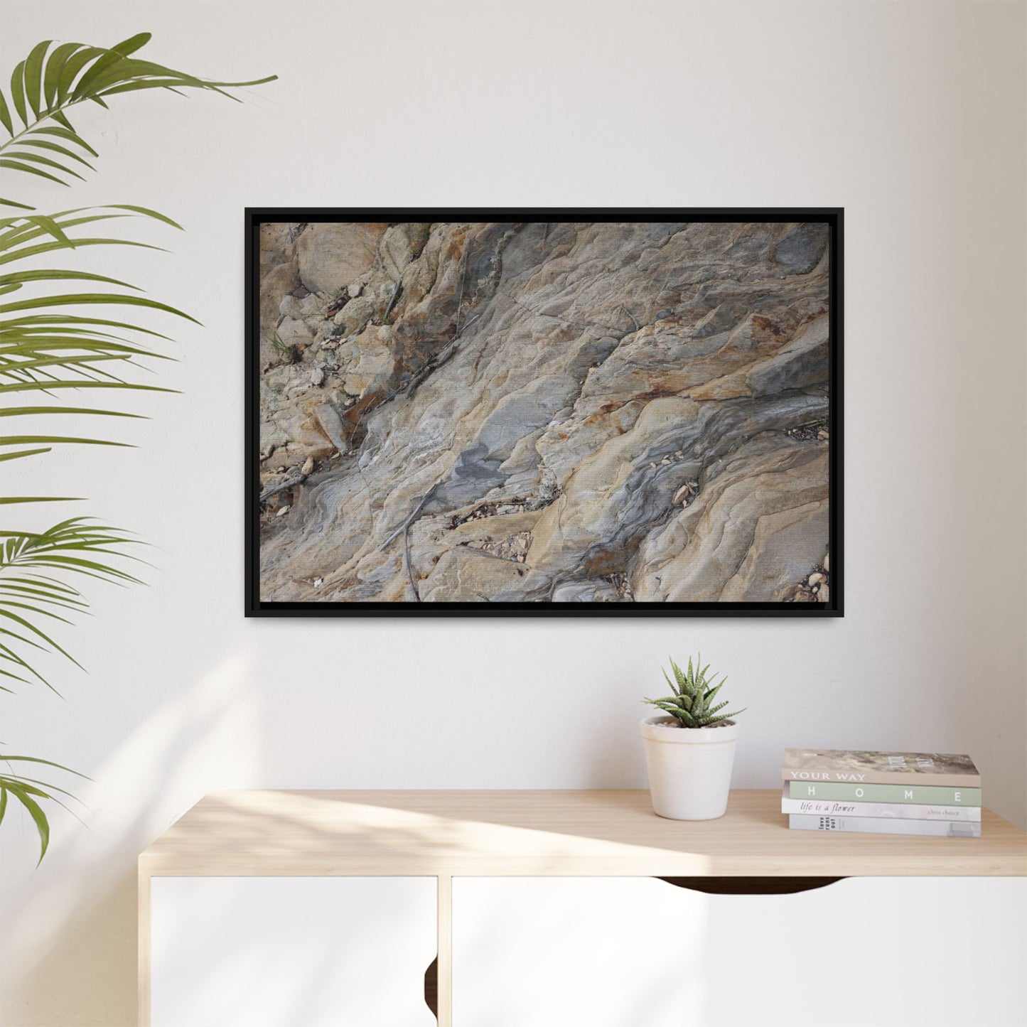 Layers of Earth's History - Unique Stretched Canvas Wall Art - Art By Earth