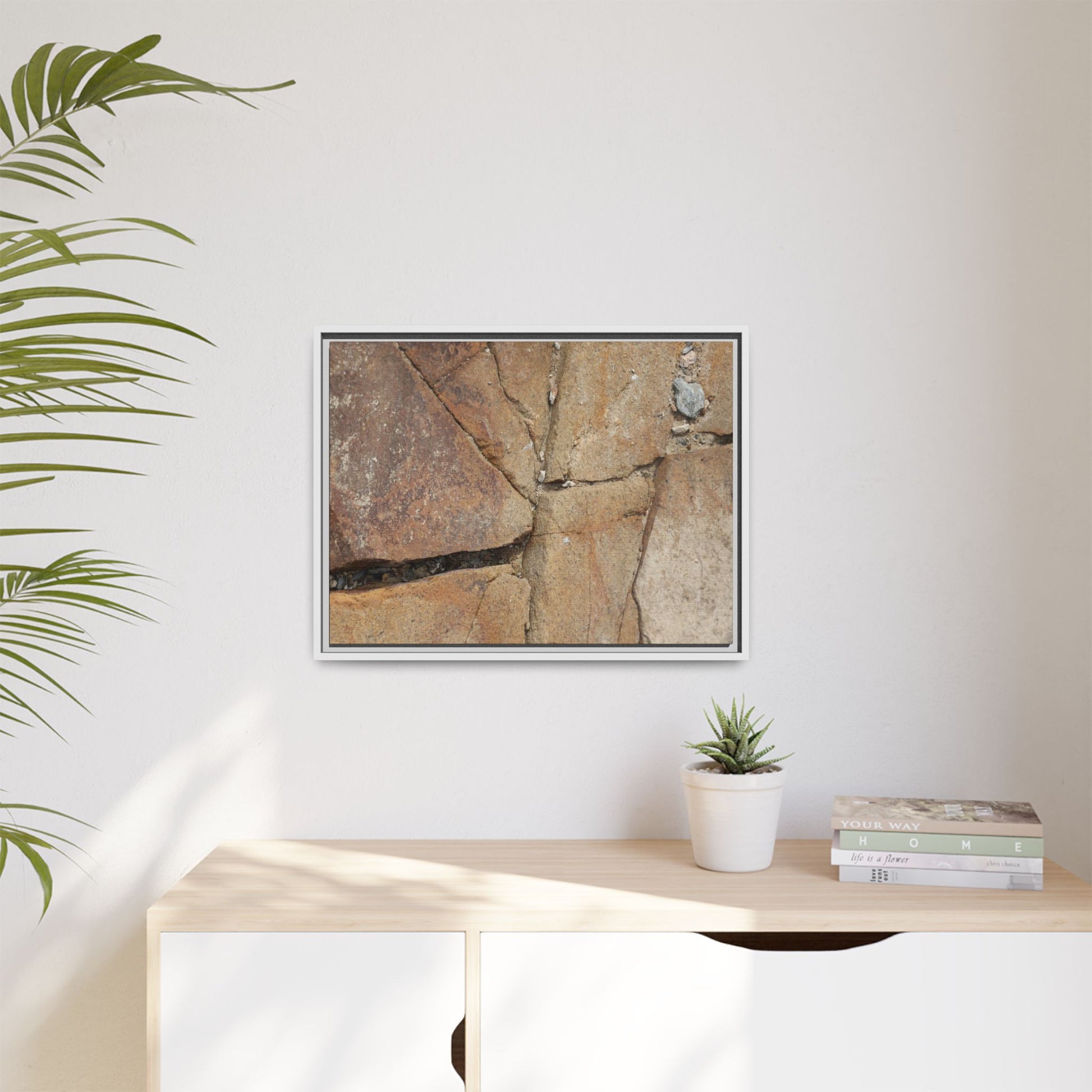 Rusty Crevices - Unique Stretched Canvas Wall Art - Art By Earth