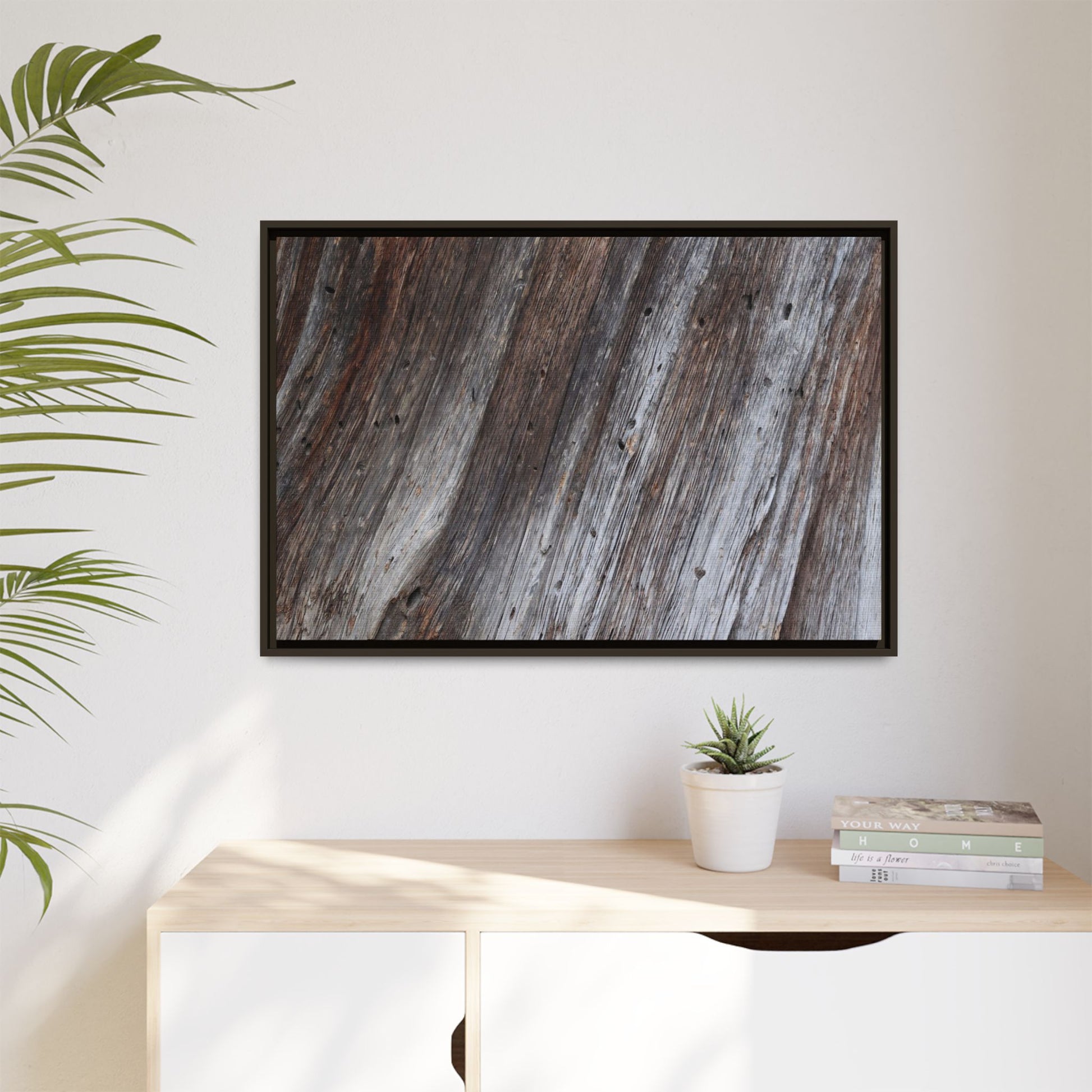 Aged Timber Texture - Unique Stretched Canvas Wall Art - Art By Earth
