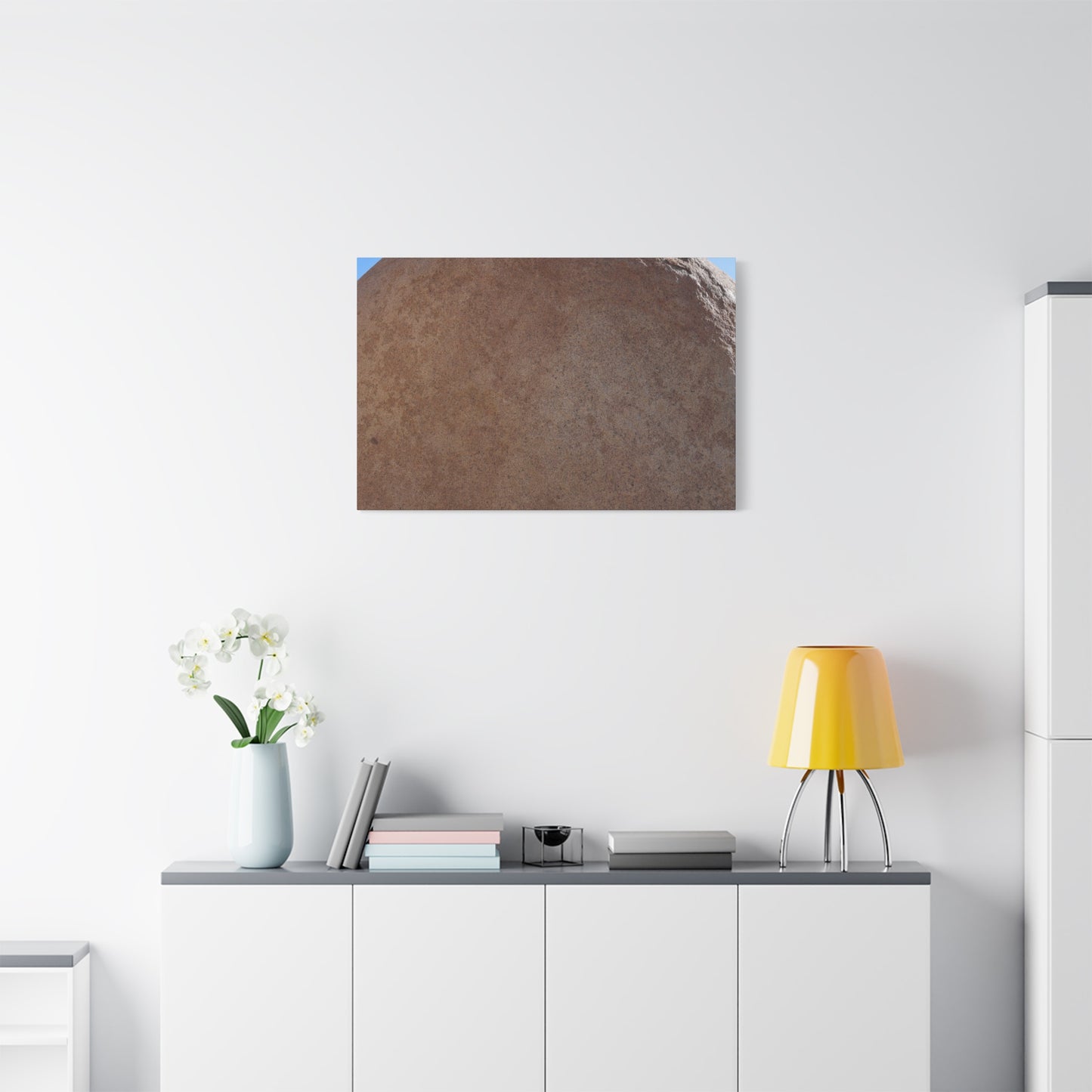 Stone Sphere of Silence - Unique Frameless Canvas Wall Art - Art By Earth