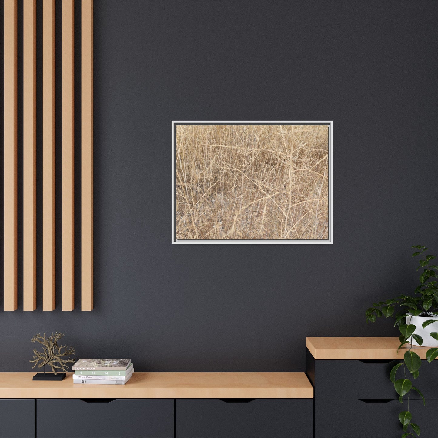 Golden Stalks - Unique Stretched Canvas Wall Art - Art By Earth