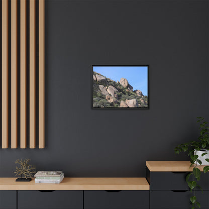 Ancient Boulders in Arid Landscape - Unique Stretched Canvas Wall Art - Art By Earth