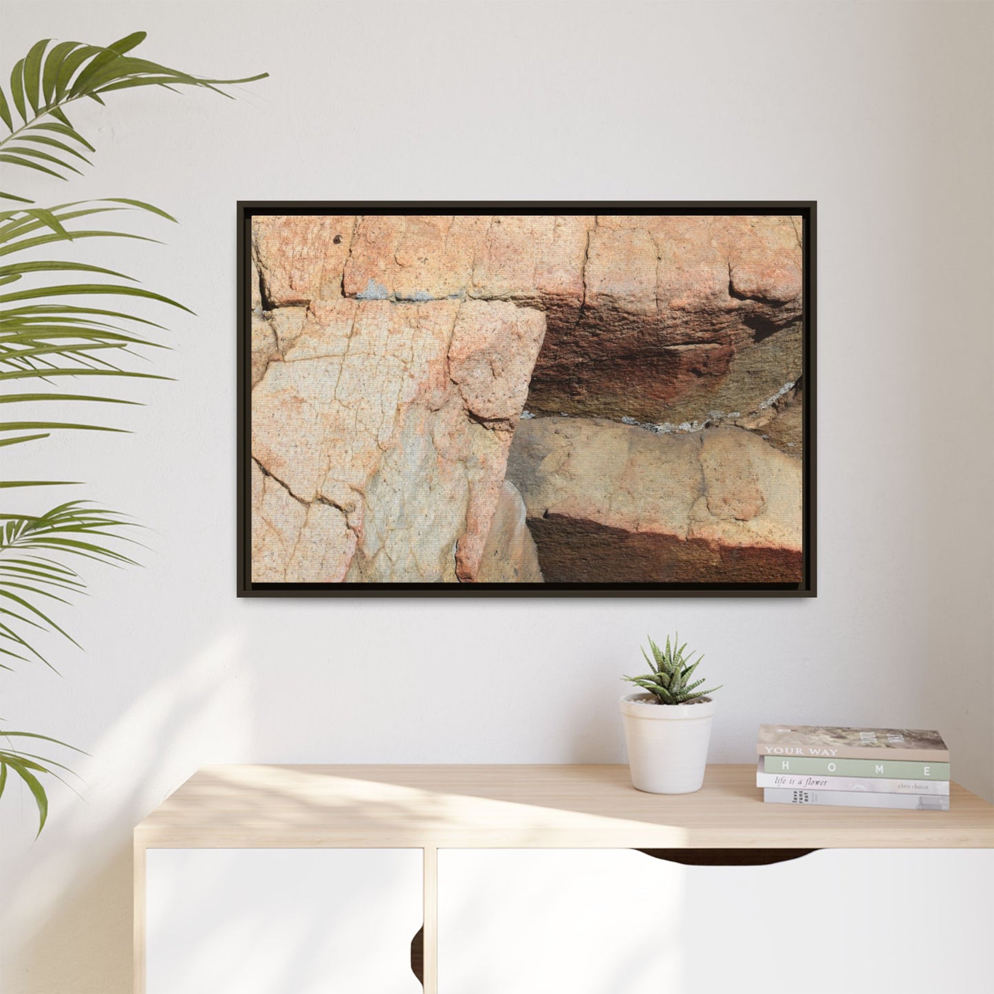 Fractured Stone - Unique Stretched Canvas Wall Art - Art By Earth