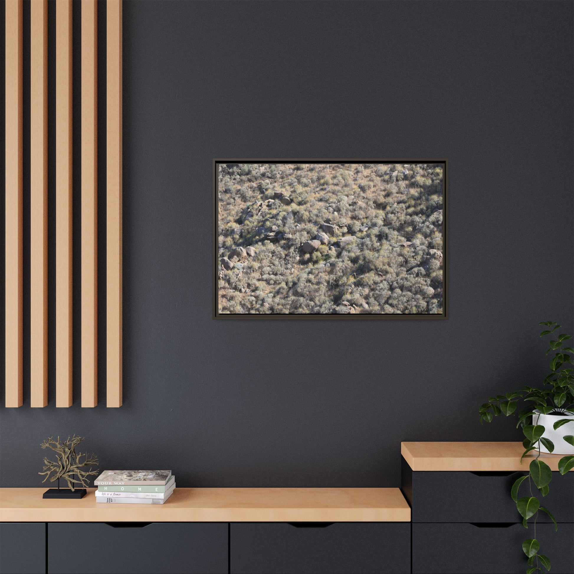 Arid Terrain Study - Unique Stretched Canvas Wall Art - Art By Earth