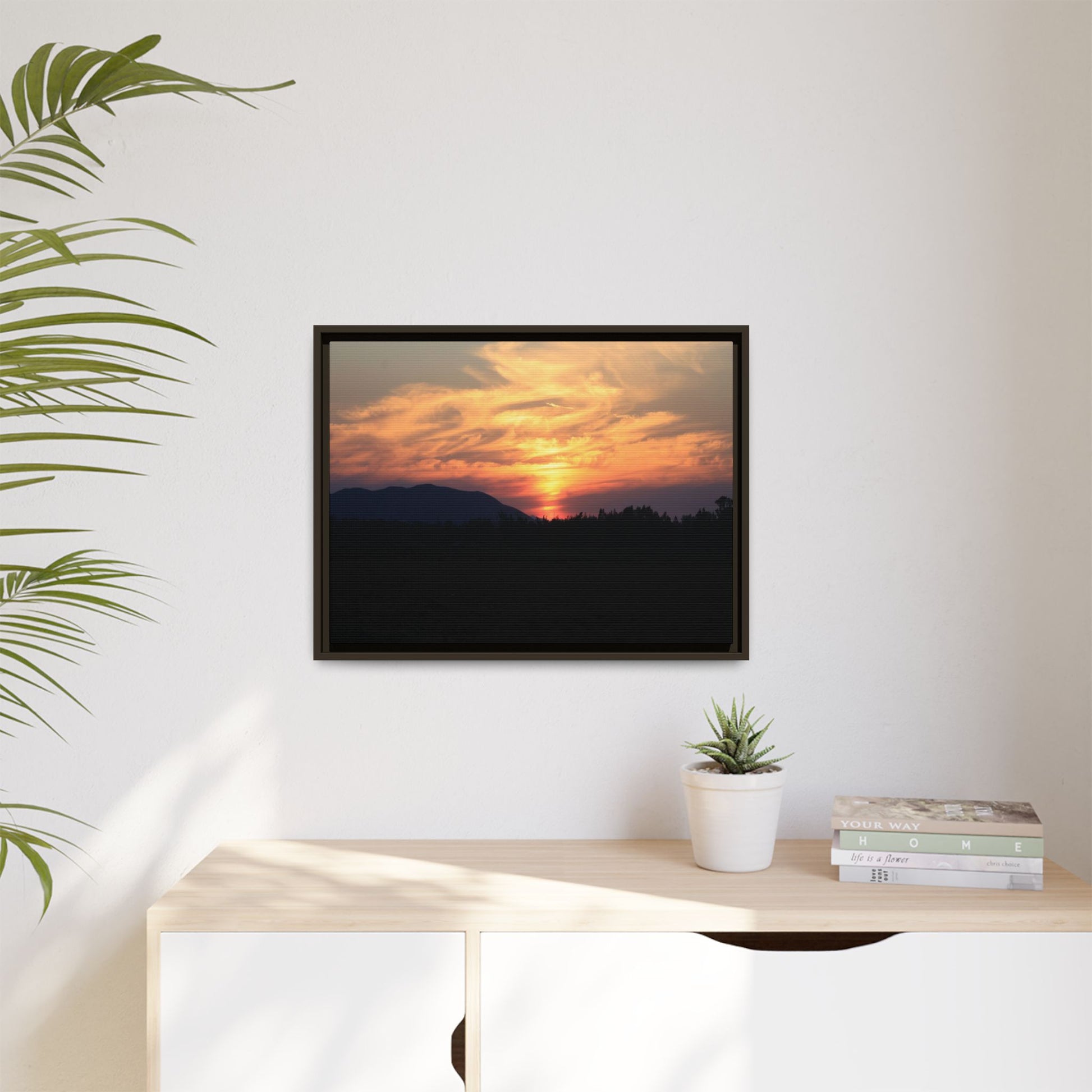 Gilded Horizon - Unique Stretched Canvas Wall Art - Art By Earth